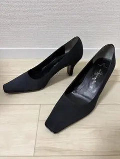 【新品】銀座かねまつ　スクエアトゥパンプス　23cm E