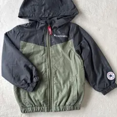 コンバース　キッズアウター　パーカー　裏地あったか　100 緑