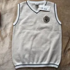 プチバトー　ベージュ Vネック ノースリーブ ベスト