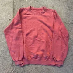 浅*井様 80s 日本古着 old vintage 赤 ラウンドネック トレーナ