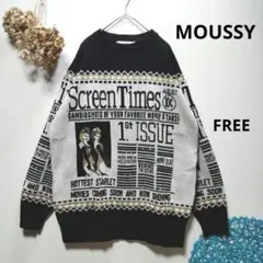 MOUSSY マウジー　MAGAZINE KNIT　デザインニットのサムネイル