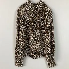 BANANA REPUBLIC(S)長袖ブラウス/レオパード/ブラウンのサムネイル