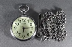 J-AXIS SUNFLAME SCP39 クォーツ懐中時計 シルバー