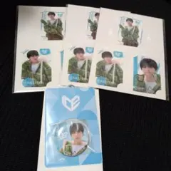 EBiDANくじ　ICEx ビジュアルクリアカード　缶バッジ 千田波空斗