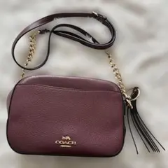 COACH バーガンディ ショルダーバッグ