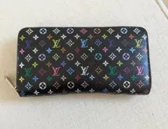 ルイヴィトン マルチカラー ジッピーウォレット 長財布 箱レシート付き 美品 黒