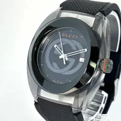 稼働 GUCCI メンズ腕時計 シンク 137.1 シェリーライン GG デイト
