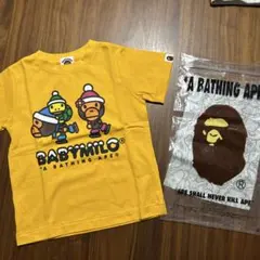 美品⭐️BAPE KIDS BABY MILO Tシャツ ブラウン90cm正規品 - メルカリ