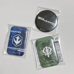 ガンダム　ジークアクス　ジオン　連邦　スクエア缶バッジ ロゴマーク まとめ売り