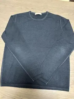 Cruciani クルチアーニ　黒ウールクルーネックニット46