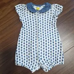 little sunny 花柄ロンパース 50-60