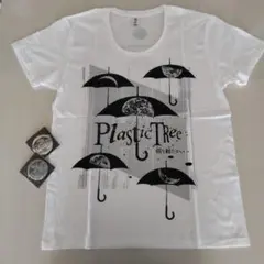 Plastic Tree 「雨を観たかい」白Tシャツ Lサイズ缶バッジセット