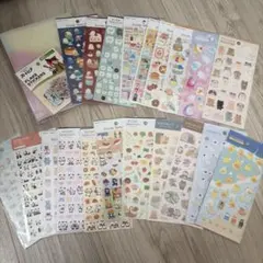セリア　シールとファイルセット