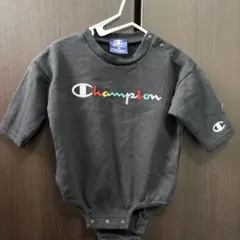 Champion 黒 長袖ロンパース