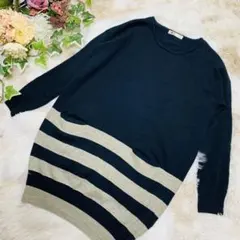 Bou Jeloud ラメ入り　ゆるニットワンピース　F 大きいサイズ3LOK