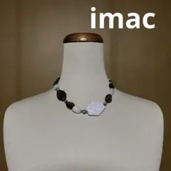 imac天然石ビーズネックレス