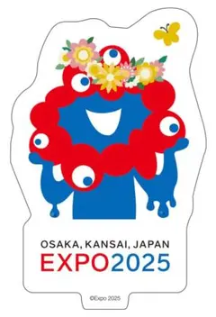大阪 万博　EXPO2025　ミャクミャク　トラベル ステッカー　フラワー　蝶々