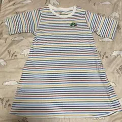 グラニフ レディース チュニック ワンピース はらぺこあおむし ボーダーフリー