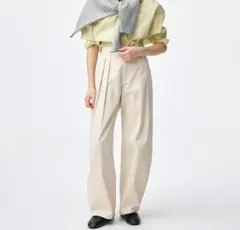 GU チノタックバレルパンツQ ナチュラル M