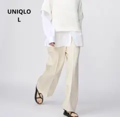 UNIQLO :C☆スウェットストレートパンツ男女兼用　L