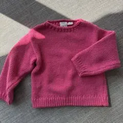 ZARA ピンク クルーネックセーター 2-3歳