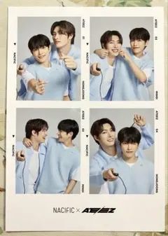 ホンジュン　ミンギ　4カット　フォトカード　NACIFIC ATEEZ