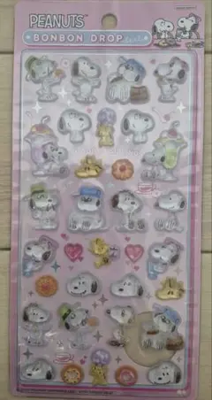 【正規品】スヌーピー　ボンボンドロップシール スヌーピー&きょうだいたち