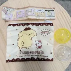 サンリオ ポムポムプリン ポーチ　新品　ガチャガチャのサムネイル