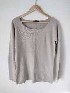 アズール マウジー ベージュ ニット 長袖セーター Mサイズ トップス