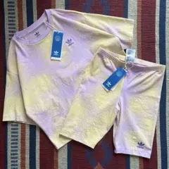 P*♡様 【adidas】アディダス Tシャツ&ショーツ 上下セットアップ キッ