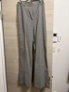 ZARA チェック柄 フレアパンツ M