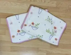 【新品】STEFANO VALENTINO 花柄タオル 2枚セットのサムネイル