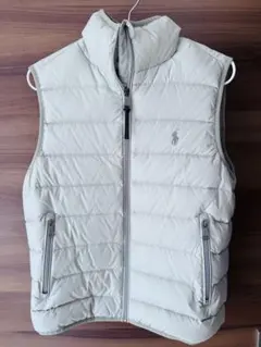 POLO RALPH LAUREN ライトグレー ダウンベスト XS
