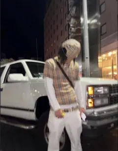 希少　22baby着用　Burberry ポロシャツ S yoko swagのサムネイル