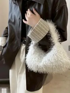 フリンジボアワンハンドルバッグ[tr1052]