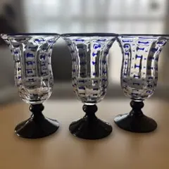 琉球ガラス　食前酒ワイングラス3個セット