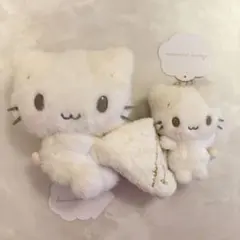 マシュマロみたいなふわふわにゃんこ　ぬいぐるみ　マスコットのサムネイル