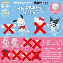 サンリオキャラクターズ 激落ちくん がんばれおそうじフィギュア 4種のサムネイル