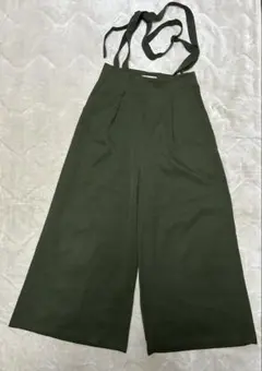 BEAMS HEART ダークグリーン ワイドパンツ