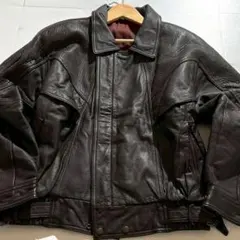 【ヴィンテージ】 A2 フライトジャケット レザー 本革 ブラウン M 羊革