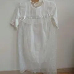 ベビードレス 50-70cm ホワイト