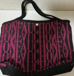 フォションハンドバッグ （小）ブラック ピンク