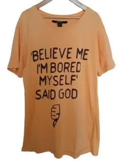 スビ Ksubi メッセージプリントTシャツ オレンジ Believe Meのサムネイル