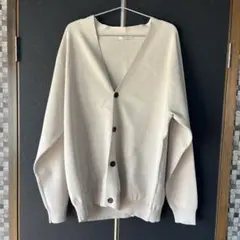 UNITED ARROWS ライトベージュ Vネックカーディガン