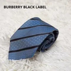美品　BURBERRY BLACK LABEL　ネクタイ　ストライプ　ドット