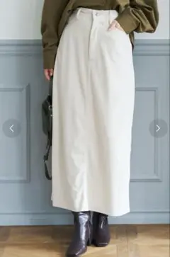 coca ストレッチコーデュロイロングスカート