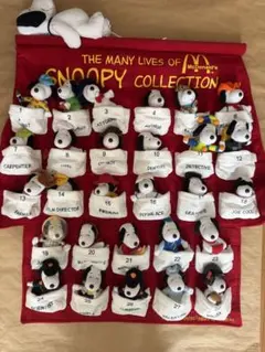 マクドナルド 2001年 スヌーピー 壁掛け ぬいぐるみセット 全28種類