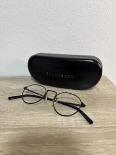 SHURON USA ラウンドメガネ ブラック