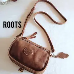 良品 ルーツ ビンテージ レザー 2way ショルダーバッグ レディース メンズ