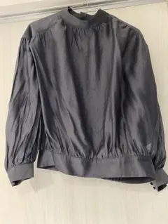 nano universe グレー長袖ブラウス Fサイズ